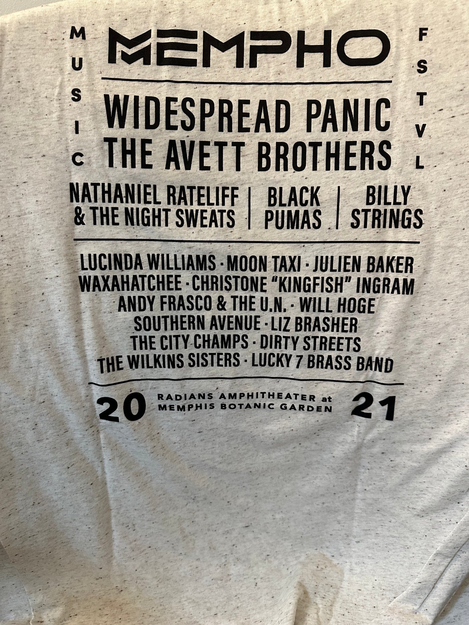Mempho Fest 2021 Lineup T-Shirt