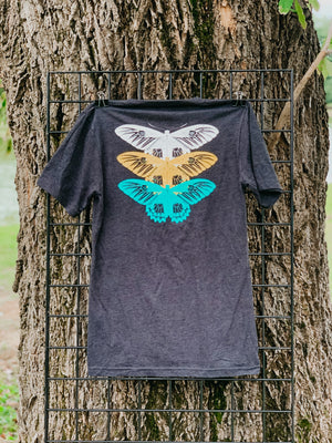 Mempho Fest 2021 Logo Charcoal T-shirt w/ Butterfly Back