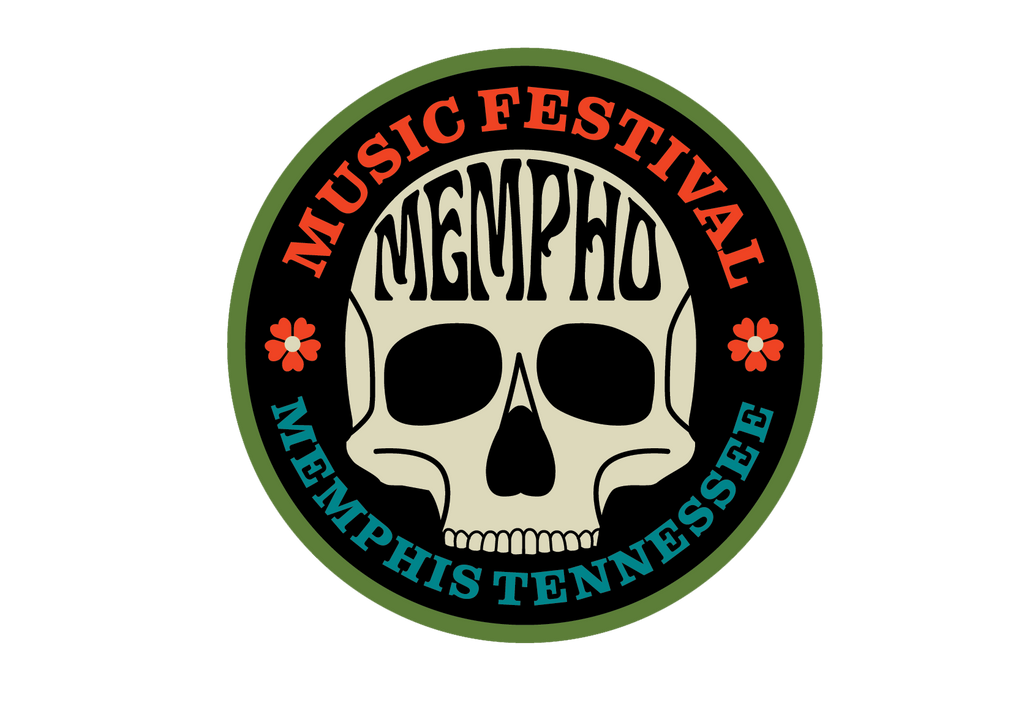 Mempho Fest 2022 Circle Skull Sticker