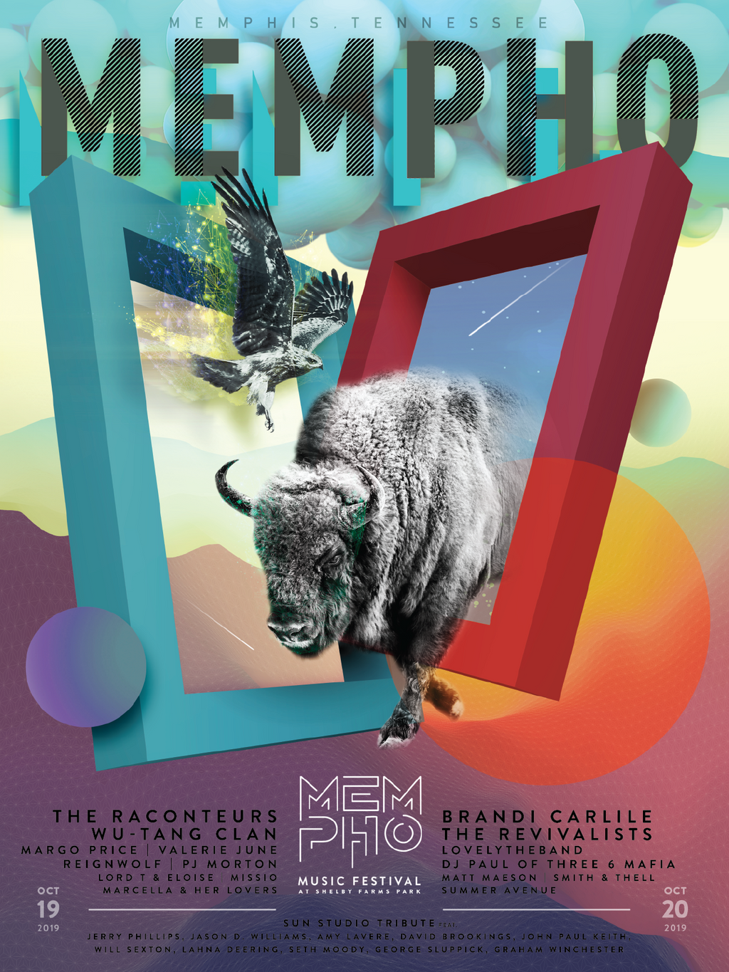 Mempho Fest 2019 Foil Poster